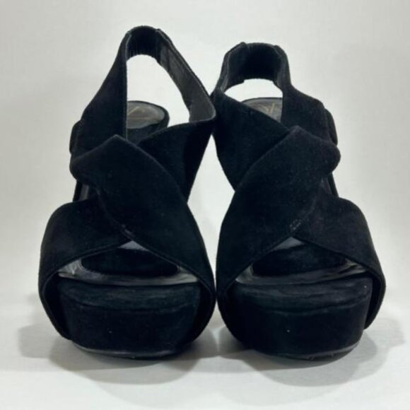 Diane von Furstenberg (DVF) Velvet Crossed Sandals - Picture 3 of 6